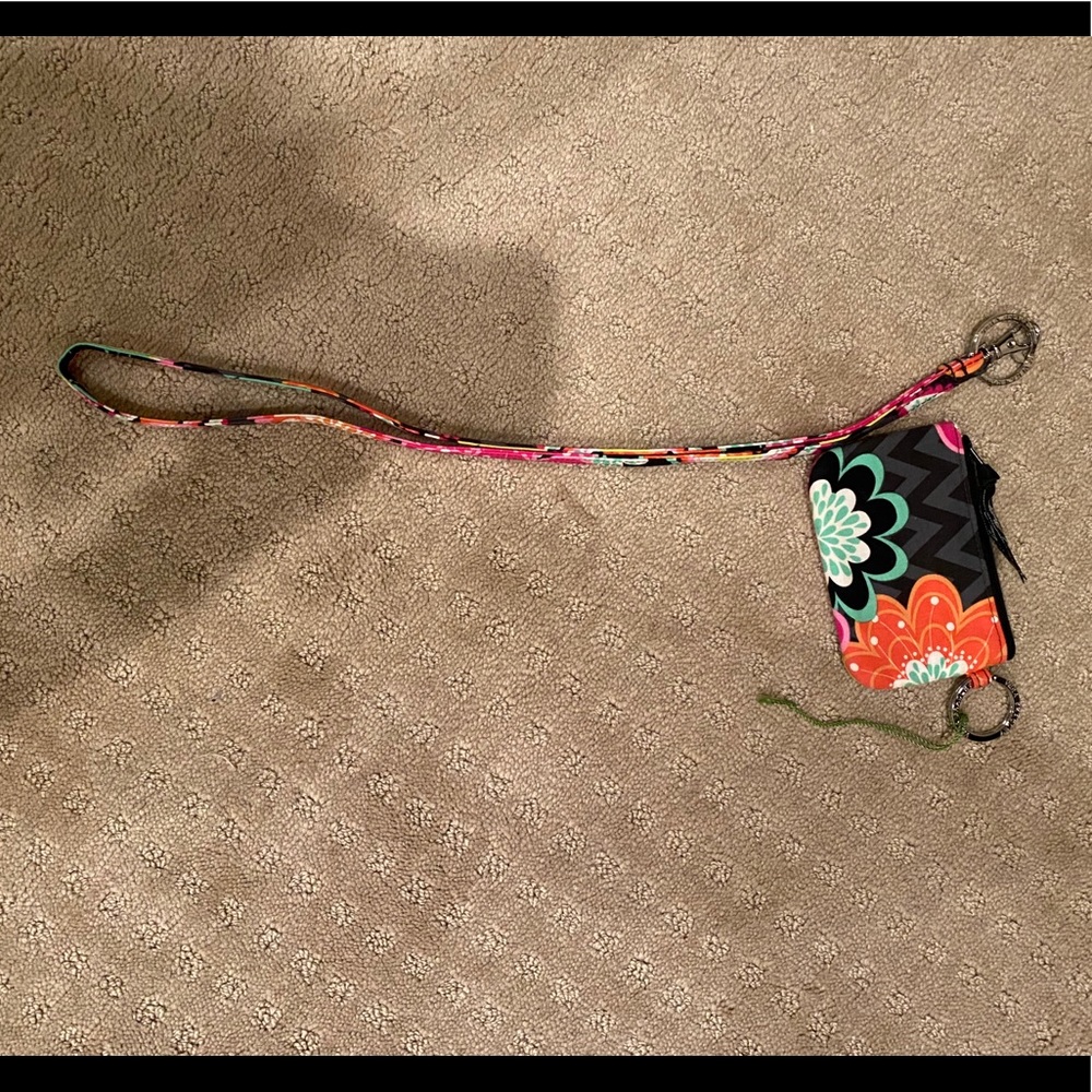 Vera Bradley Coin Purse with lanyard - Picture 2 of 5
